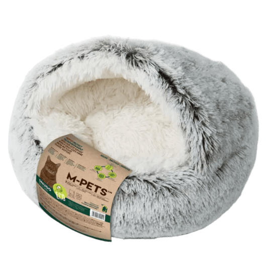 M-PETS Snugo Eco Cat Bed in grey, 50 × 30cm