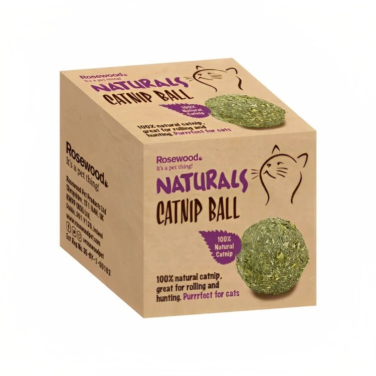 Rosewood Naturals Catnip Ball — retail box