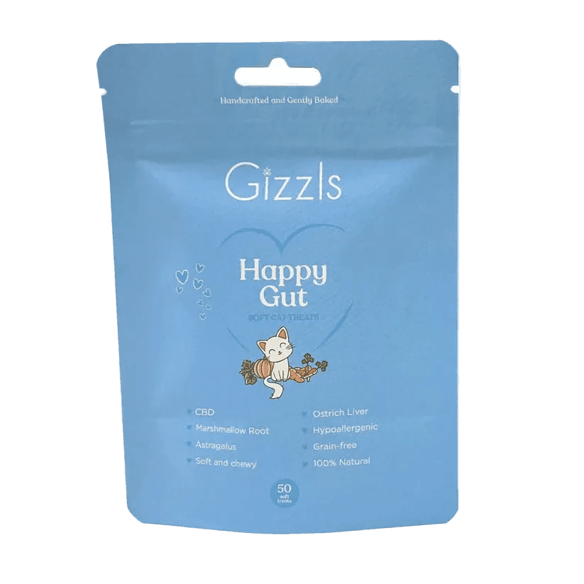 Gizzls Happy Gut treats featured in the Digestive and Hairball Support collection
