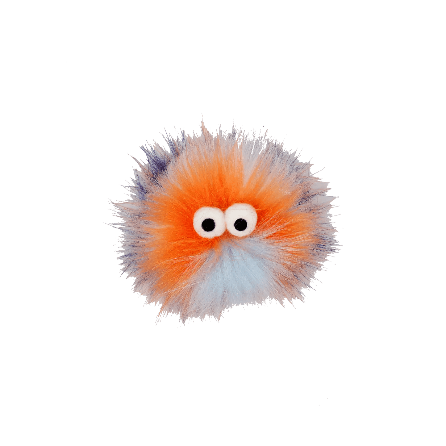 AFP Furry Ball Fluffy Cat Toy in orange on a transparent background