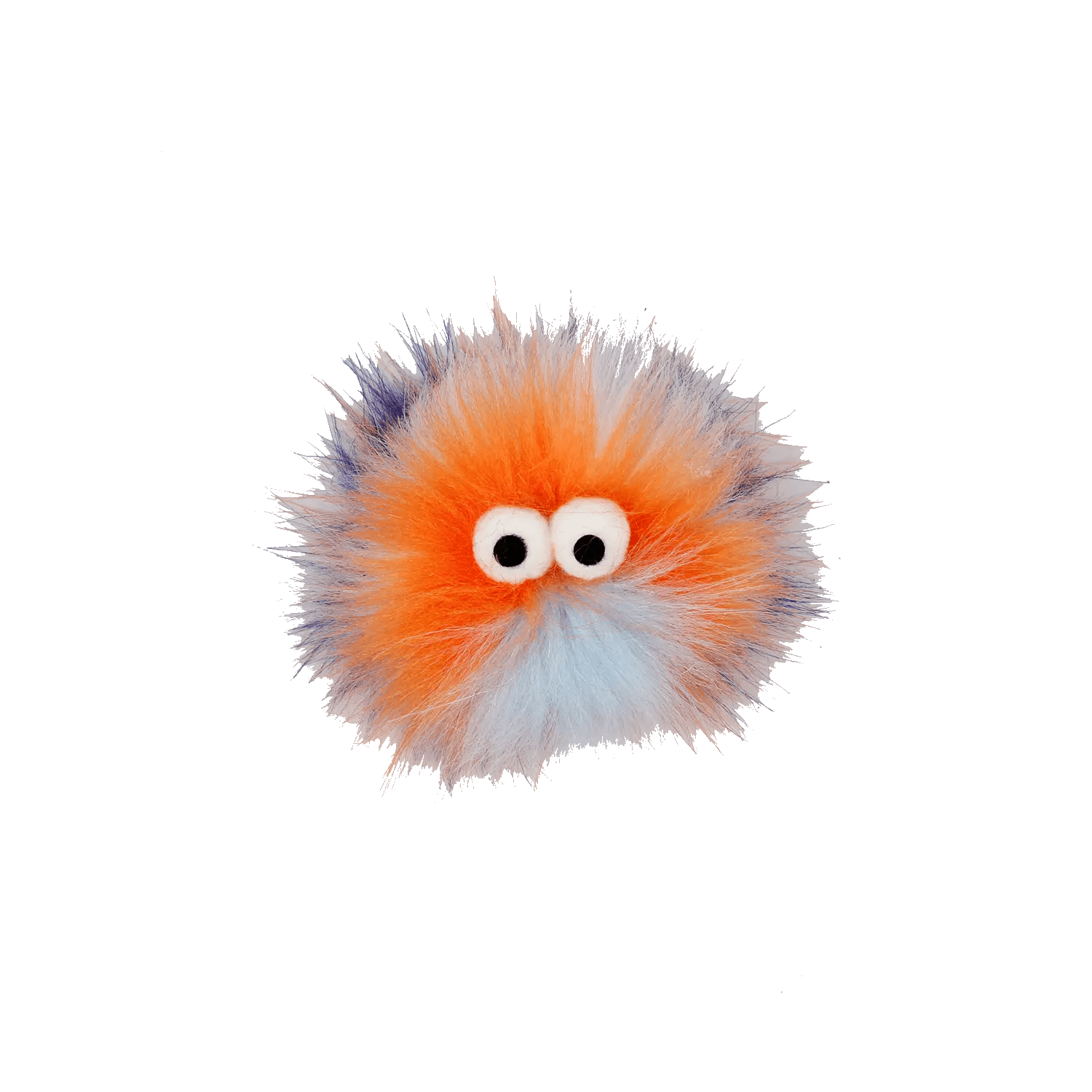 AFP Furry Ball Fluffy Cat Toy in orange on a transparent background