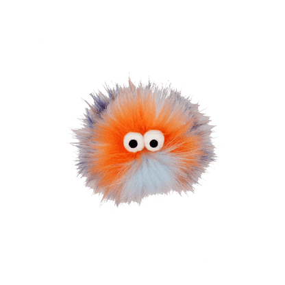 AFP Furry Ball Fluffy Cat Toy in orange on a transparent background