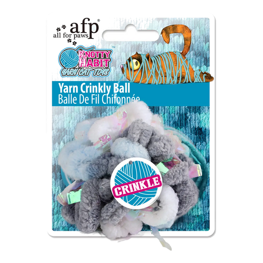 AFP Knotty Habit Yarn Crinkly Ball on a transparent background