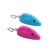 AFP Modern Cat Laser Mouse toys in blue and pink on a transparent background