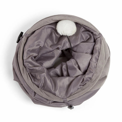 Best Friends by Sheri Ilan Cat Tunnel — grey tunnel folded