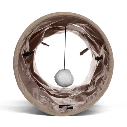 Best Friends by Sheri Ilan cat tunnel interior with hanging ball