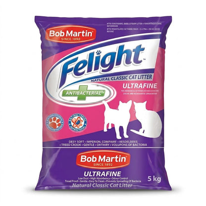 Bob Martin Felight ultra fine antibacterial cat litter, 5 kg bag