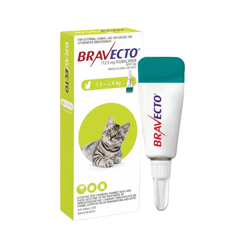 Bravecto Spot-On for Cats Small 1.2 to 2.8 kg packshot