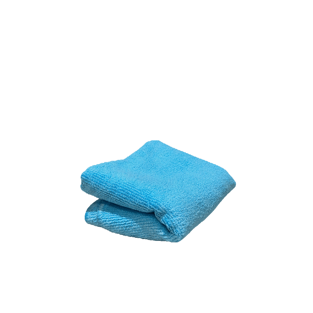 Blue microfibre cleaning cloth included in The Incident Response Kit.