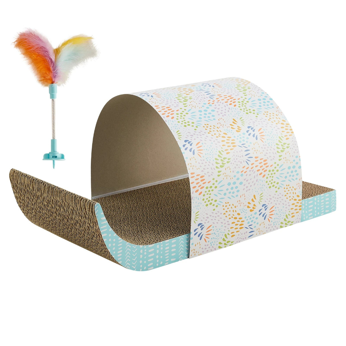 Catstages Cat Tunnel Scratcher — assembled scratcher