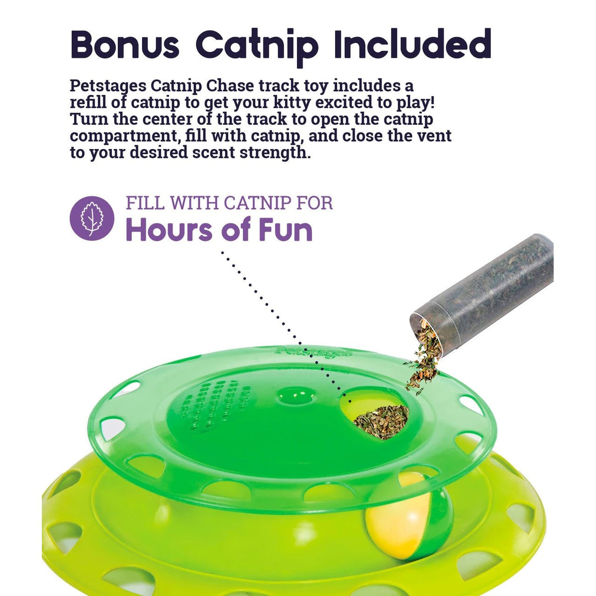 Catstages Catnip Chaser — catnip refill instructions