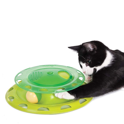 Catstages Catnip Chaser — cat playing with the toy