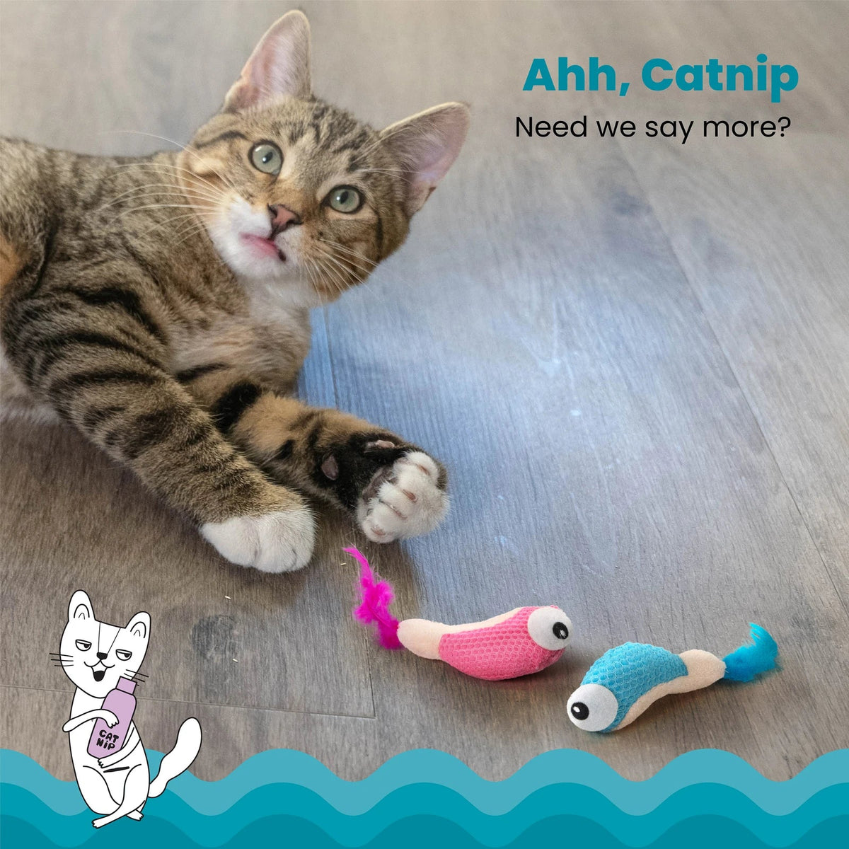 Catstages Dental Shrimpies Catnip Cat Toy 2 Pack — catnip play feature