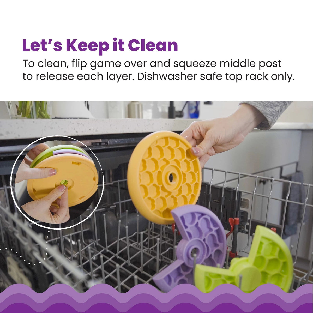 Catstages Kitty Lickin' Layers Multilayered Cat Fun Feeder - disassembly and dishwasher cleaning guide