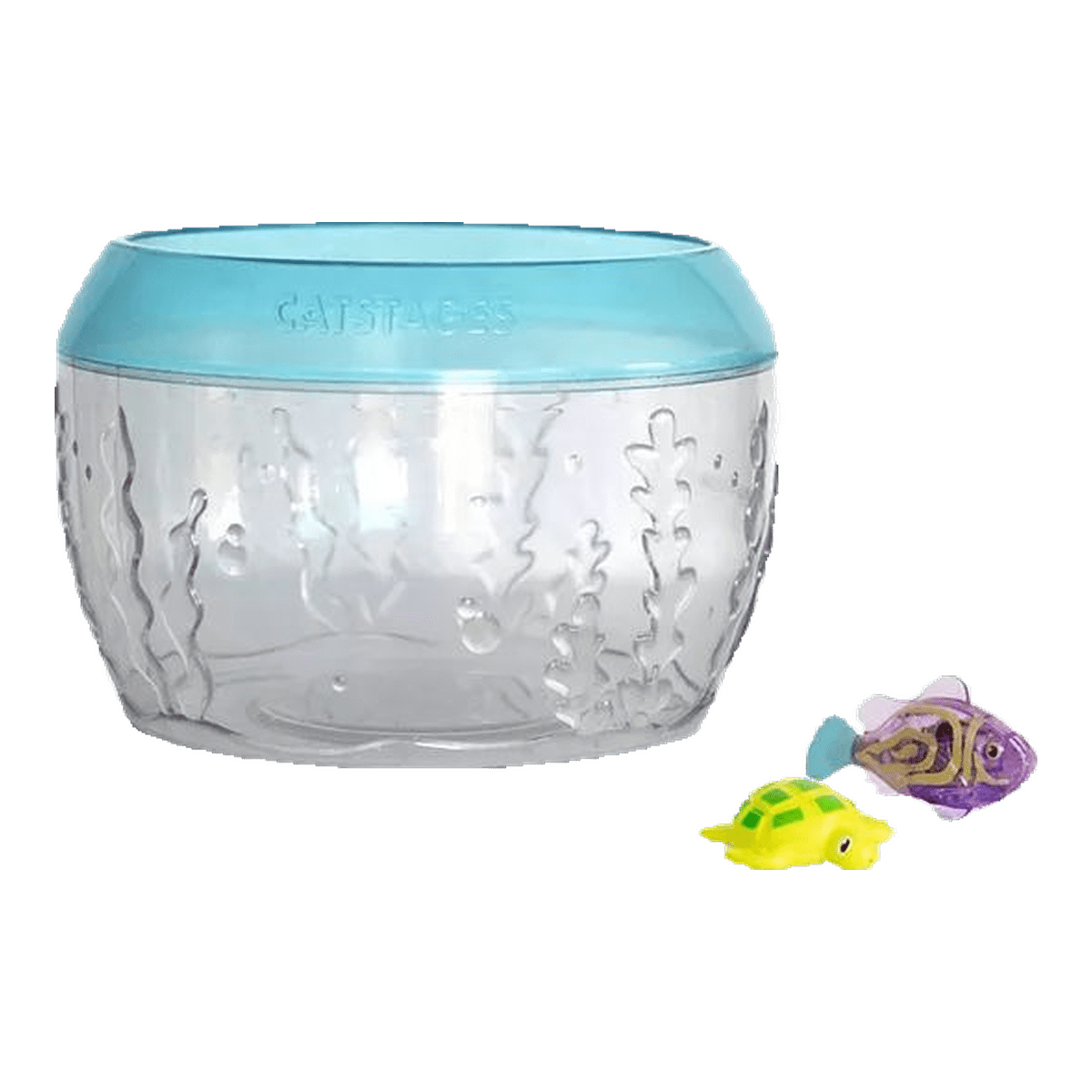 Catstages Meow-smerizing Fish Bowl cat toy with fish and turtle