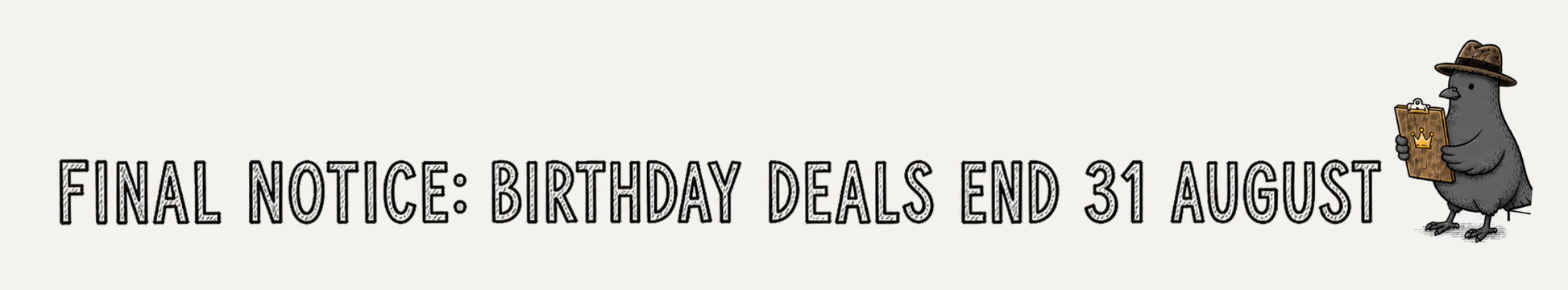 The Apartment Cat and Tony announce Birthday Month Deals