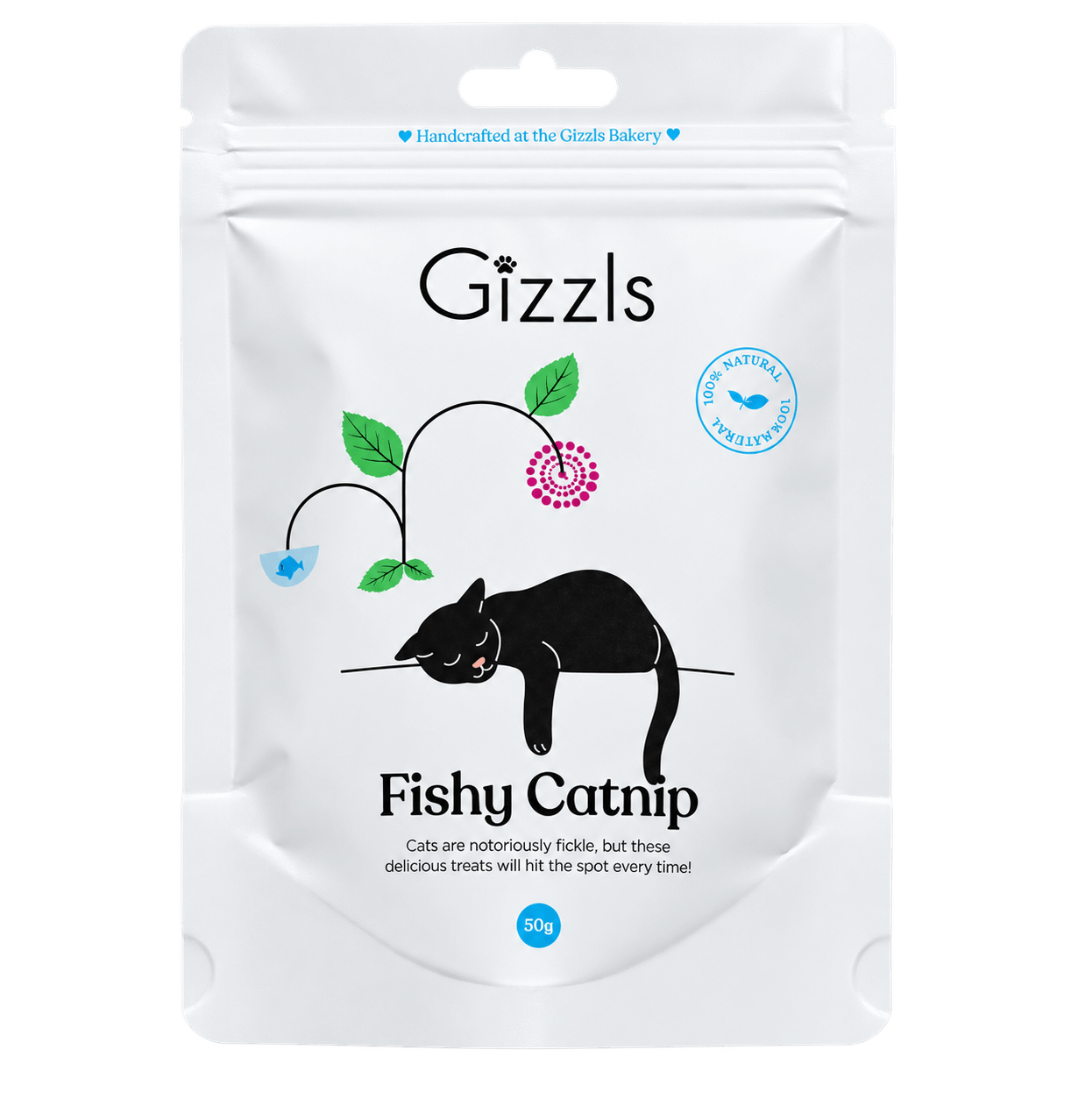 Gizzls Fishy Catnip cat treats