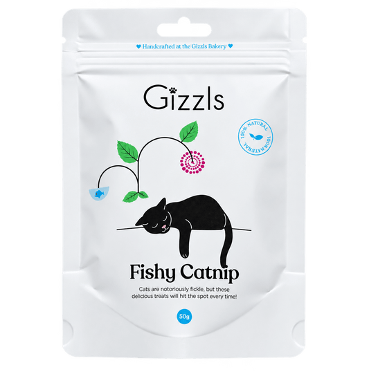 Gizzls Fishy Catnip cat treats