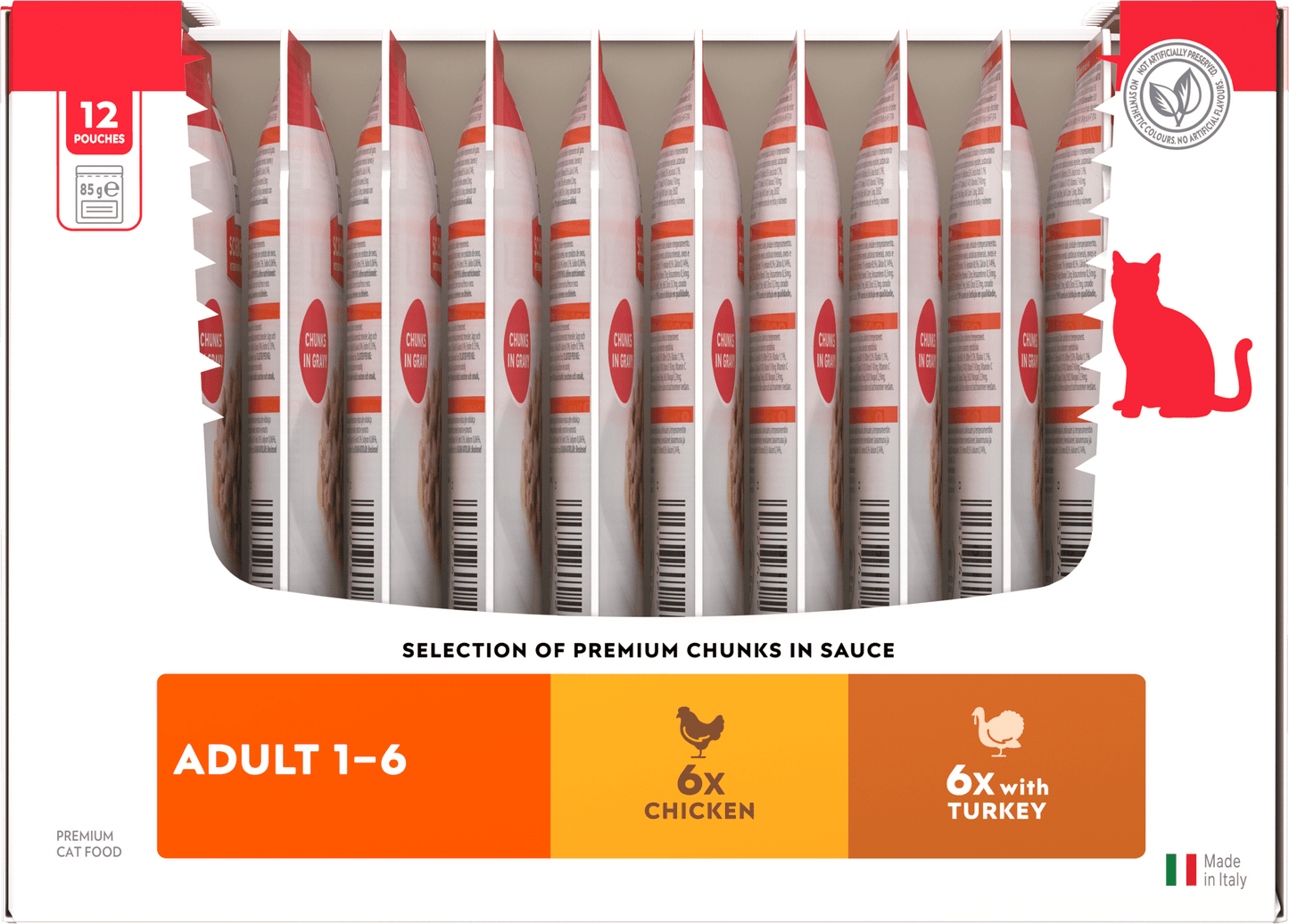 Hill's Science Plan adult 1–6 cat food pouch multipack, selection of premium chunks in sauce