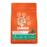 IAMS Proactive Health healthy adult cat food pouch, orange with chicken and salmon label