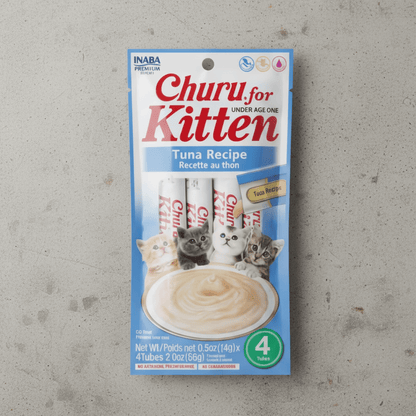 Inaba Churu for Kitten tuna recipe cat treat pouch, 4-pack