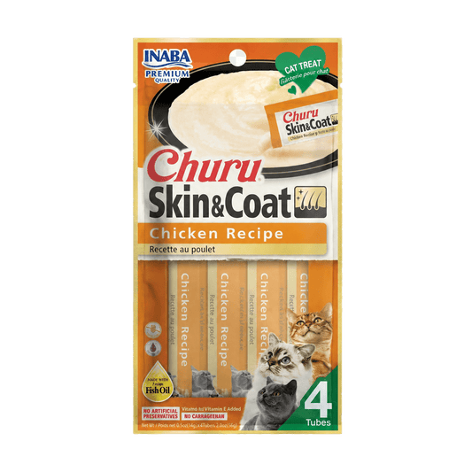 Inaba Churu Skin and Coat cat treats