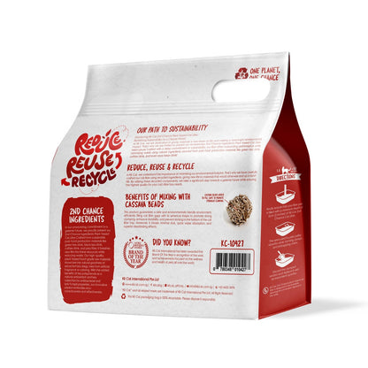 Kit Cat 2ND Chance Plant-Based Cat Litter — Black Tea Leaves — BLACKTEA BACK copy