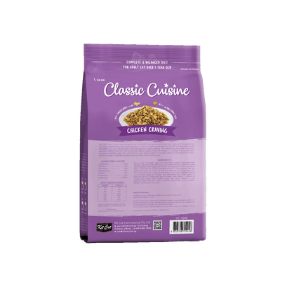 Kit Cat Chicken Cuisine Hairball Control dry cat food 1.2kg back pack