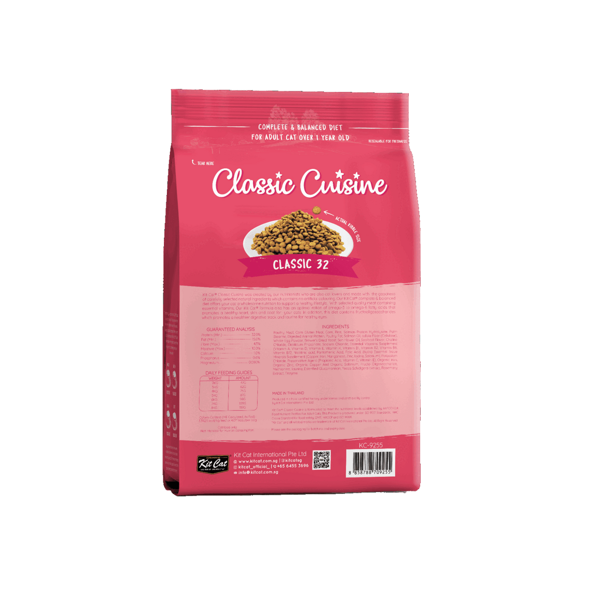 Kit Cat Classic Cuisine Classic 32 dry cat food 1.2kg back pack