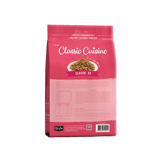 Kit Cat Classic Cuisine Classic 32 dry cat food 1.2kg back pack