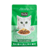 Green Kit Cat Classic Cuisine Fillet 'O' Flakes adult dry cat food bag front