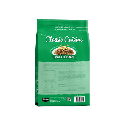 Kit Cat Classic Cuisine Fillet ‘O’ Flakes Adult Dry Cat Food — 1.2 kg — [1.2KG BACK]CLASSIC CUISINE FILLET 'O' FLAKES
