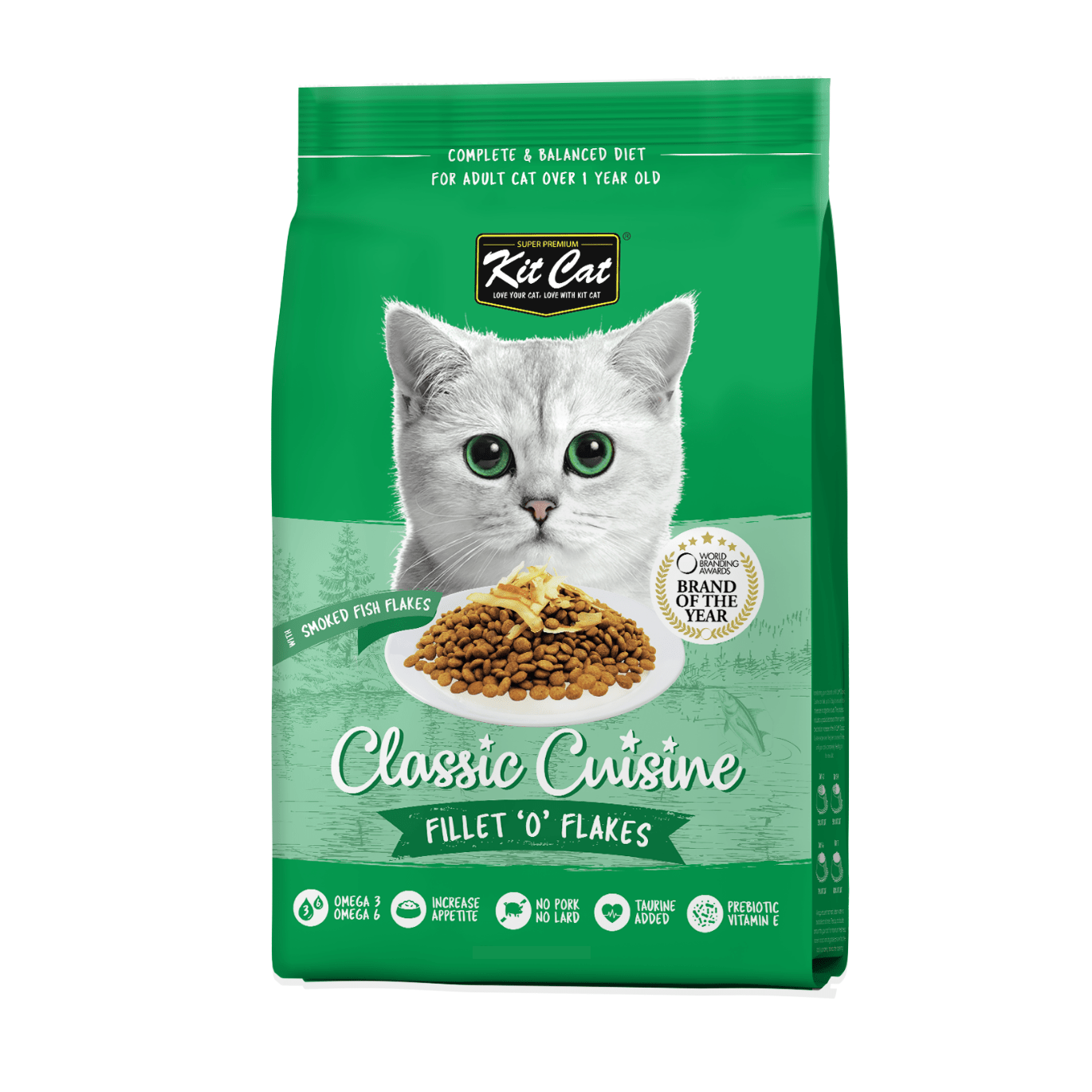 Kit Cat Classic Cuisine Fillet 'O' Flakes adult dry cat food 5 kg bag