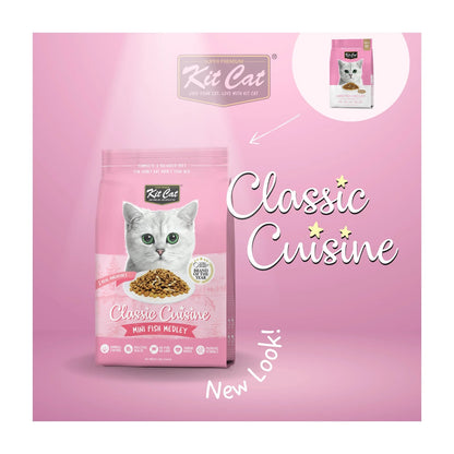 Kit Cat Classic Cuisine Mini Fish Medley Adult Dry Cat Food — 1.2 kg — Classic Cuisine_Mini Fish Medley (6)