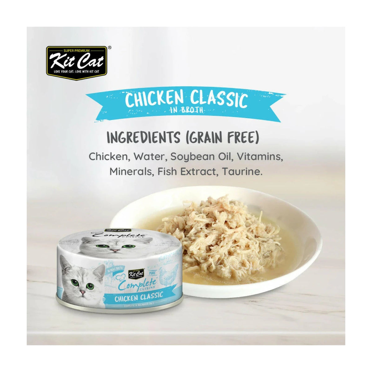 Kit Cat Complete Cuisine Wet Cat Food — Chicken Classic — Complete Cuisine_Chicken Classic Ingredients