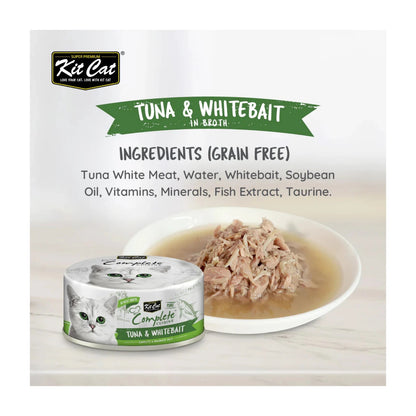 Kit Cat Complete Cuisine Wet Cat Food — Tuna & Whitebait — Complete Cuisine_Tuna & Whitebait Ingredients