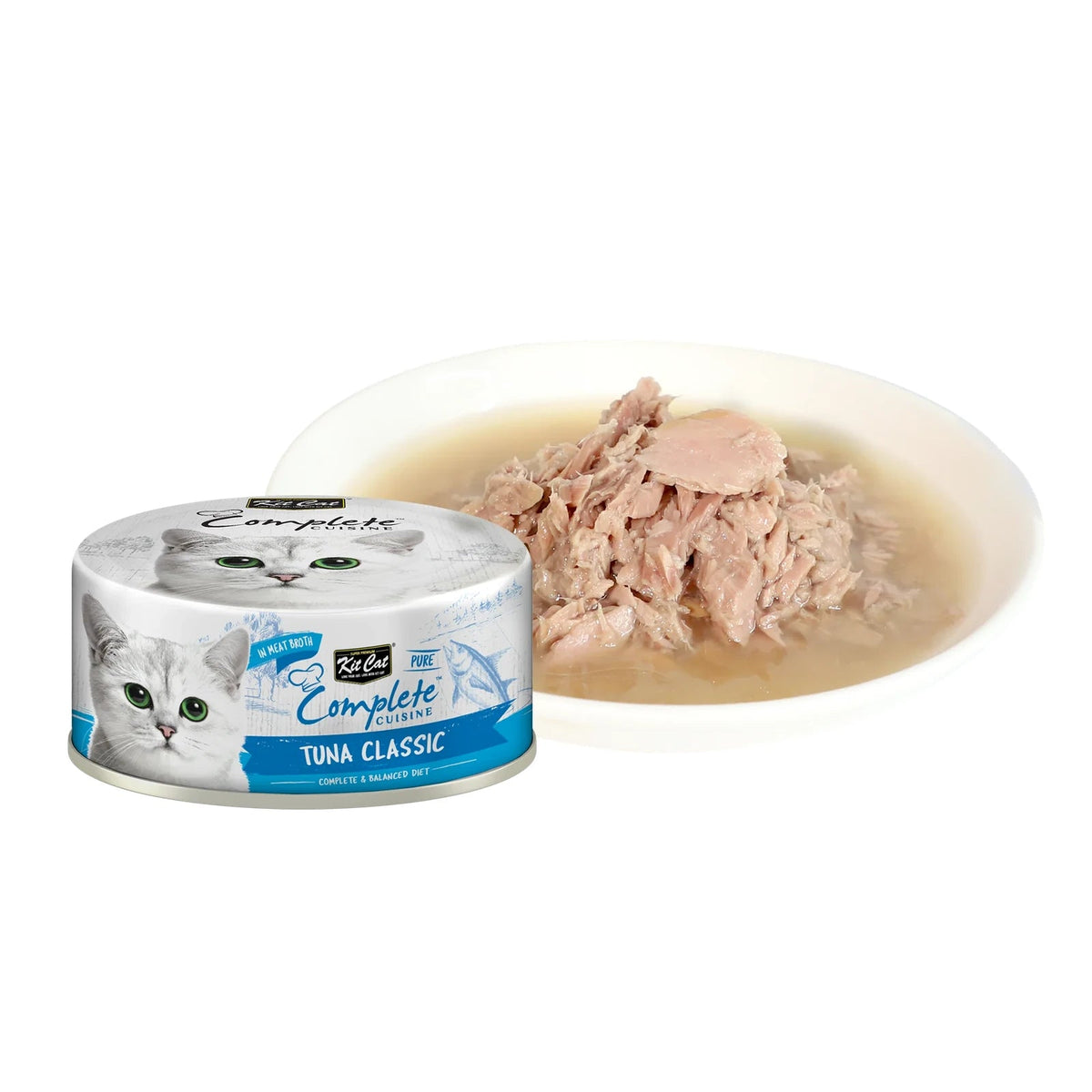 Kit Cat Complete Cuisine Wet Cat Food — Tuna Classic in Broth — TUNACLASSIC