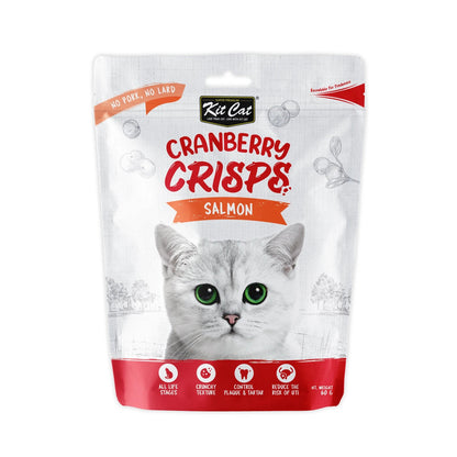 Kit Cat Cranberry Crisps Cat Treats — Salmon / 60g — front pack