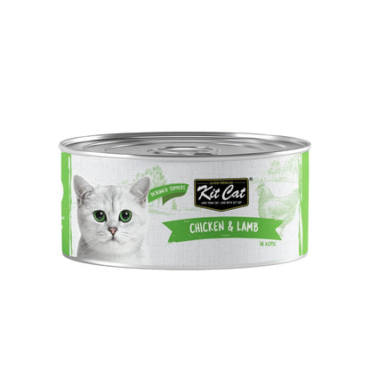 Kit Cat Deboned Toppers in Aspic 80g — Chicken & Lamb — front pack