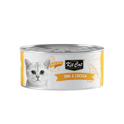 Kit Cat Deboned Toppers in Aspic 80g — Tuna & Chicken — front pack