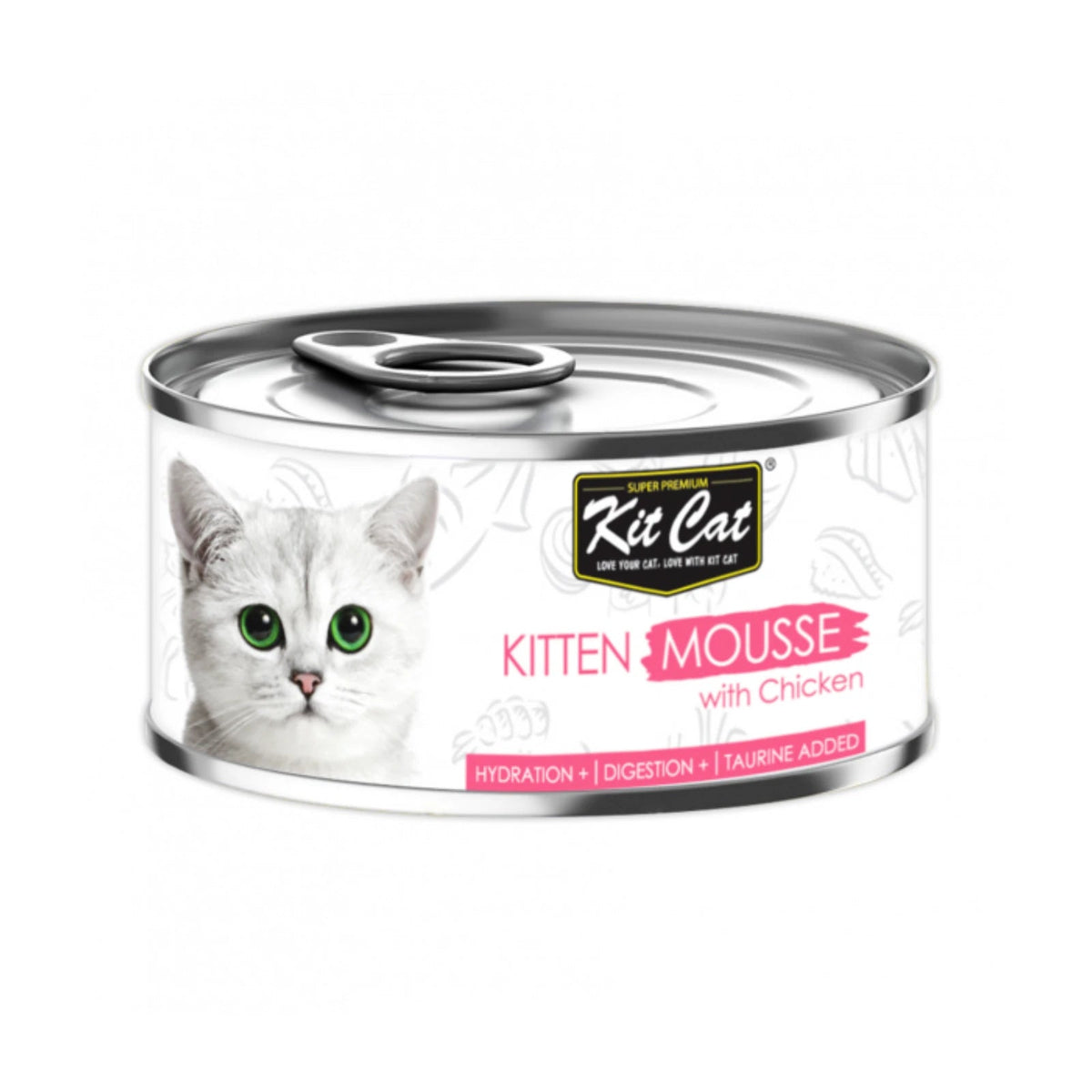 Kit Cat Kitten Mousse Wet Cat Food 80g — Chicken — front pack