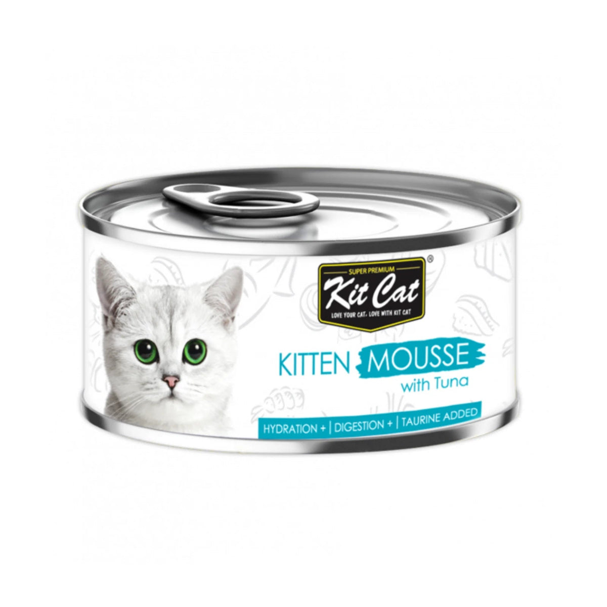 Kit Cat Kitten Mousse Wet Cat Food 80g — Tuna — front pack