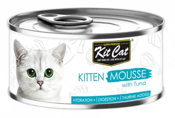 Kit Cat Kitten Tuna Mousse 80g can, KIT072