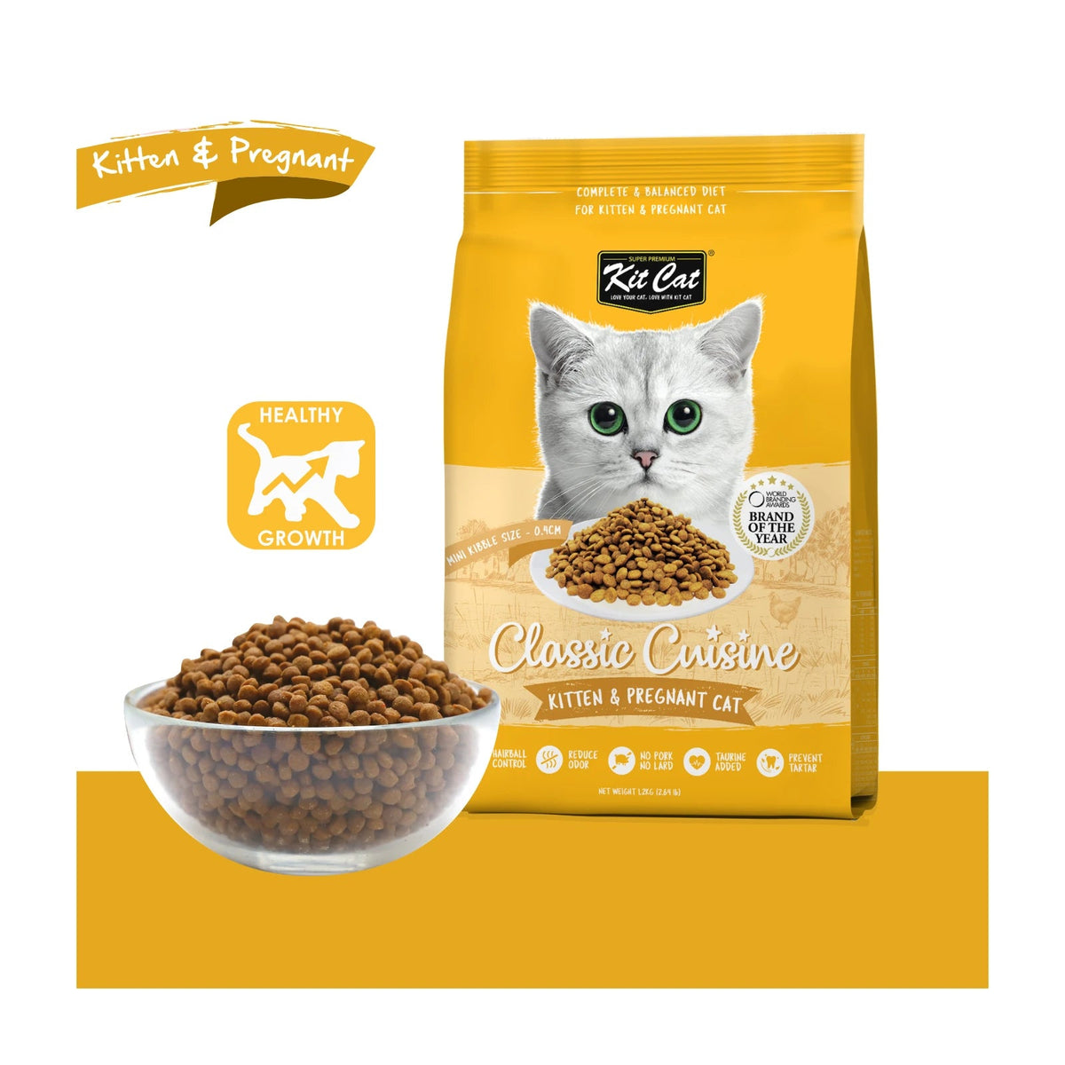 Kit Cat Kitten & Pregnant Dry Cat Food — Default Title — Classic Cuisine_Kitten & Pregnant (2)