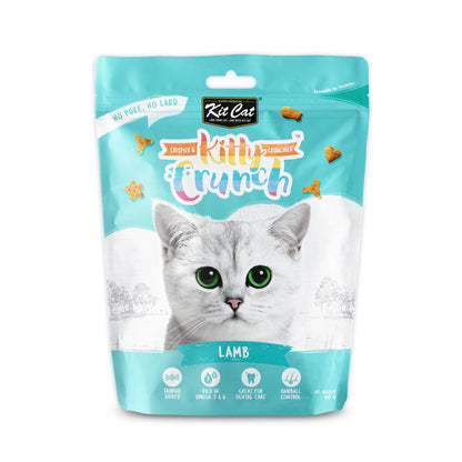 Kit Cat KittyCrunch Cat Treats 60g — Lamb — front pack