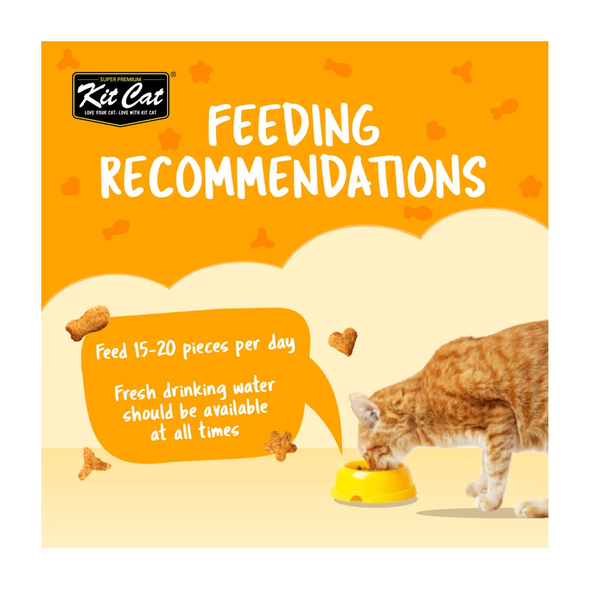 Kit Cat KittyCrunch Cat Treats 60g — Chicken — Kitty Crunch_Feeding_Chicken