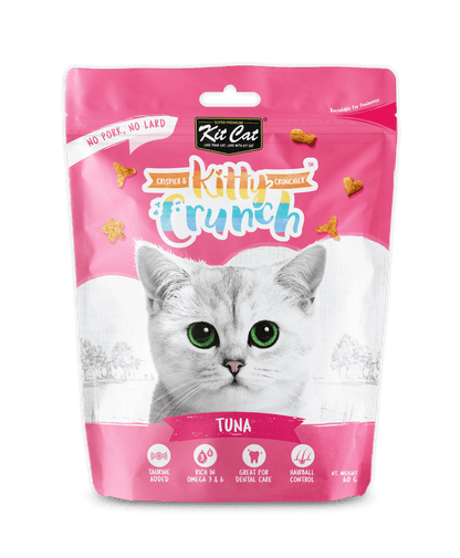 Kit Cat KittyCrunch cat treats pouch, tuna-flavored, 60 g