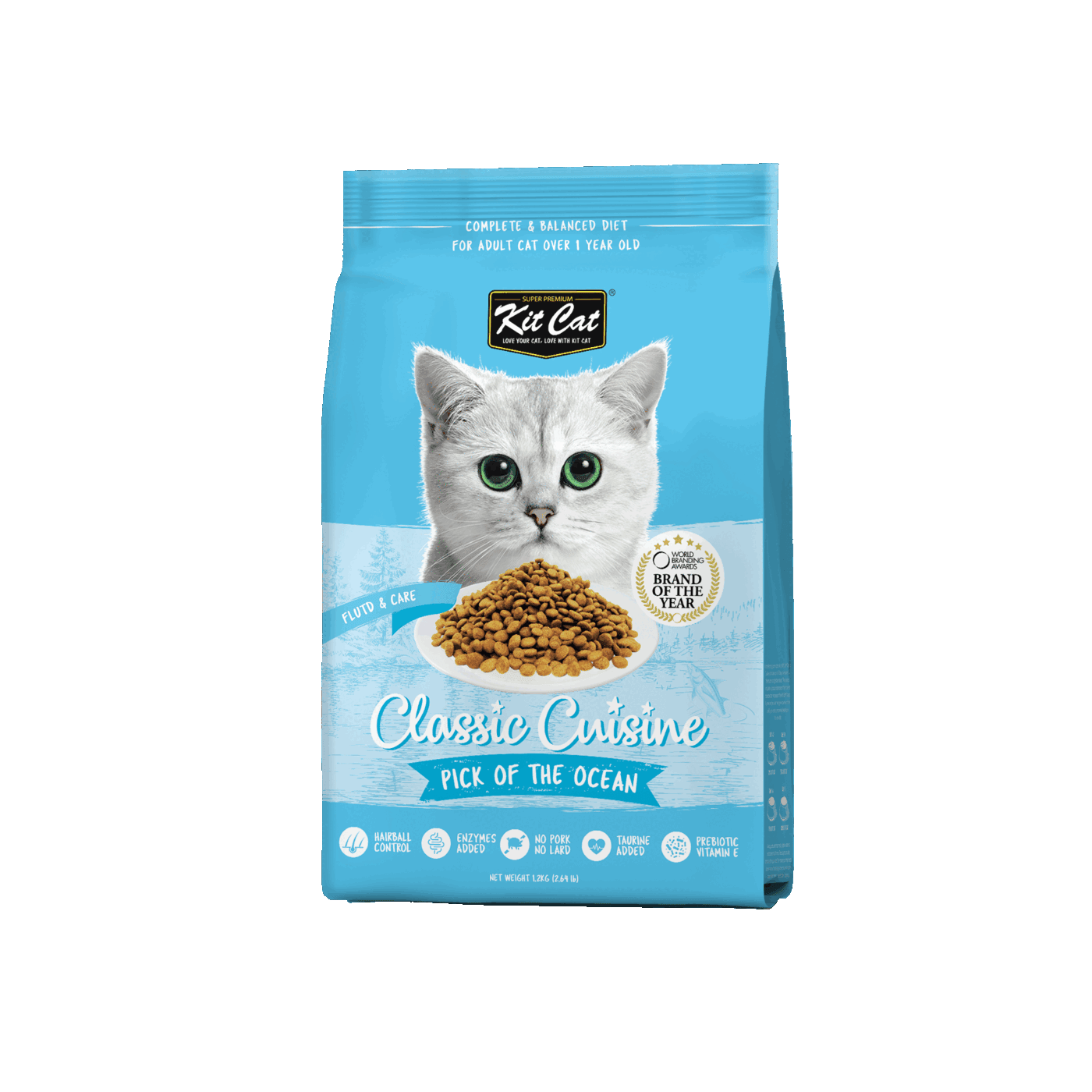 Kit Cat Pick of the Ocean Urinary Care dry cat food 1.2kg front pack