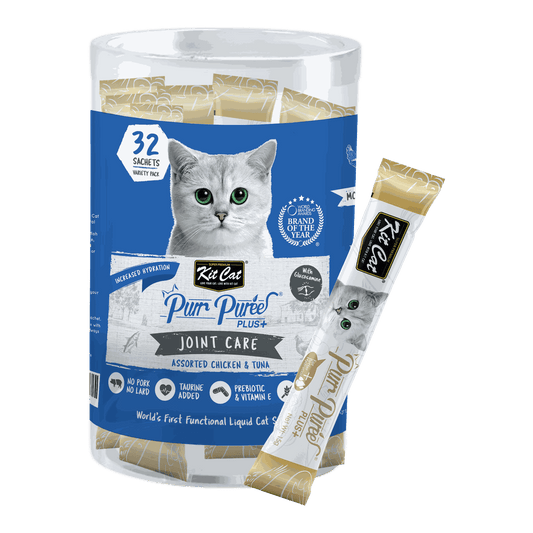 Kit Cat Purr Puree Plus 32-sachet bulk box