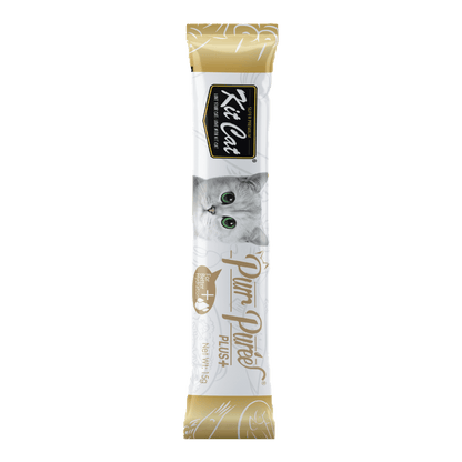 Kit Cat Purr Puree Plus tuna single sachet